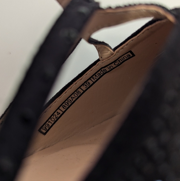 Pimkie Pointed Toe Rhinestone Ballerina Flats 39 - Picture 4 of 7